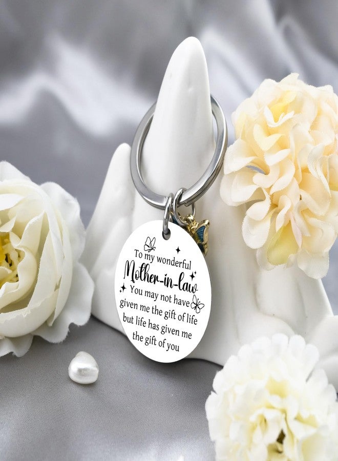MOEXUKO Mother of the Groom Gifts Mother in Law Birthday Gifts Christmas Stocking Stuffers for Women Best Mothers in Law Keychain Wedding Halloween Thanksgiving Mothers Day Gift for Mom Keyring - Image 5